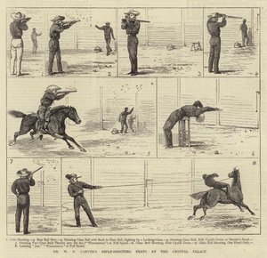 Dr. W. F. Carvers Schießkünste im Crystal Palace von Alfred Chantrey Corbould